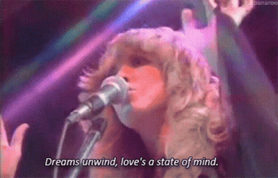 Woman Singing Into Microphone Dreams Unwind Love's A State Of Mind GIF