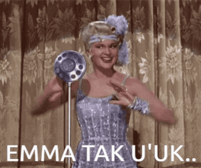 Woman Singing Into Microphone Emma Tak U'Uk GIF