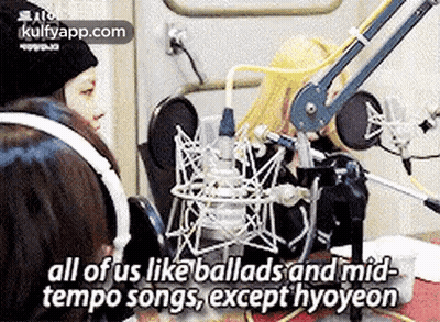 Woman Singing Into Microphone GIF