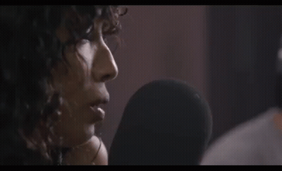 Woman Singing Into Microphone GIF