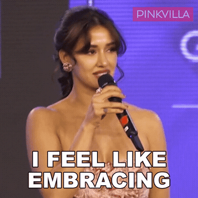 Woman Singing Into Microphone I Feel Like Embracing GIF