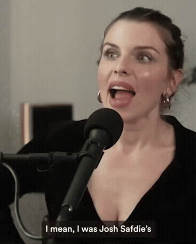 Woman Singing Into Microphone I Mean I Was Josh Safie's GIF