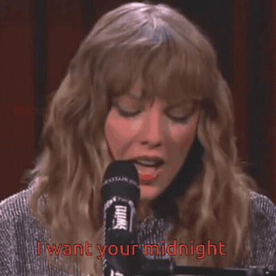Woman Singing Into Microphone I Want Your Midnight GIF