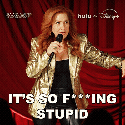 Woman Singing Into Microphone It's So F***ing Stupid GIF