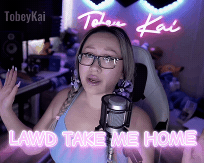 Woman Singing Into Microphone Lawd Take Me Home GIF