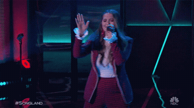 Woman Singing Into Microphone On Songland GIF