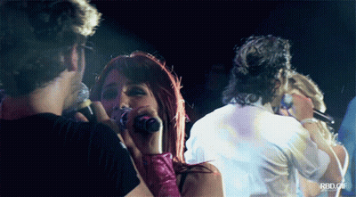 Woman Singing Into Microphone RBD GIF