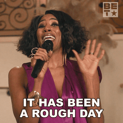 Woman Singing Into Microphone Rough Day GIF