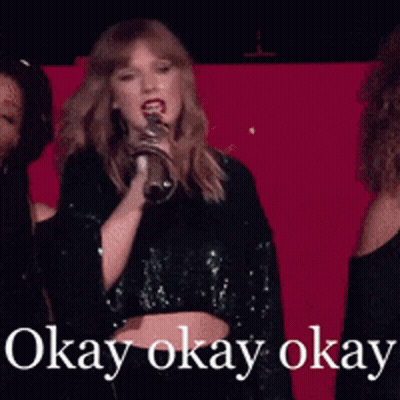 Woman Singing Into Microphone Saying Okay Okay Okay GIF