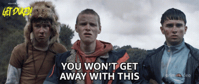 Woman Singing Into Microphone Saying You Can Run But You Can't Hide GIF