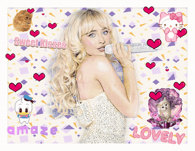 Woman Singing Into Microphone Sweet Kisses Night Angel GIF