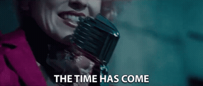 Woman Singing Into Microphone The Time Has Come GIF