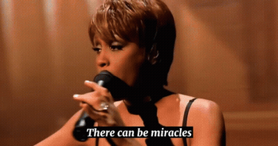 Woman Singing Into Microphone There Can Be Miracles GIF