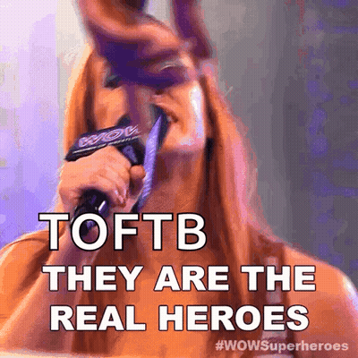 Woman Singing Into Microphone Toftb They Are The Real Heroes GIF