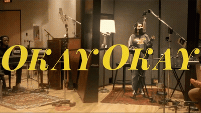 Woman Singing Into Microphone GIF