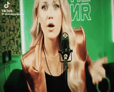 Woman Singing Into Microphone VR GIF
