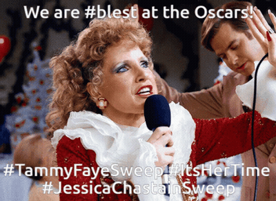Woman Singing Into Microphone We Are #Blest At The Oscars GIF