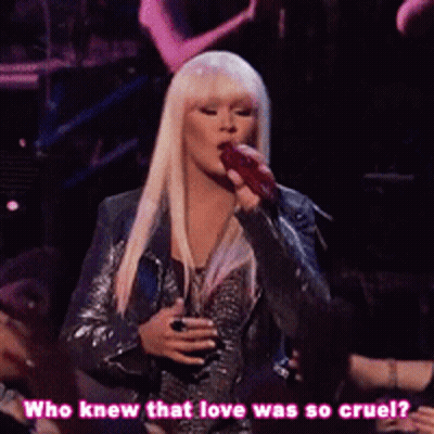 Woman Singing Into Microphone Who Knew That Love Was So Cruel GIF