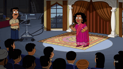 Woman Singing Into Microphone With Fox Logo GIF