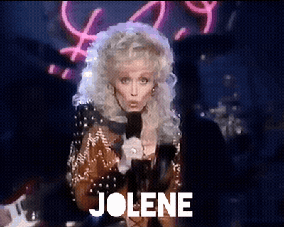 Woman Singing Into Microphone With Jolene GIF