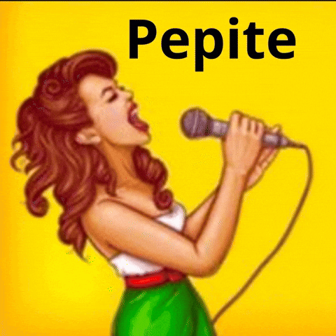 Woman Singing Into Microphone With Pepite GIF
