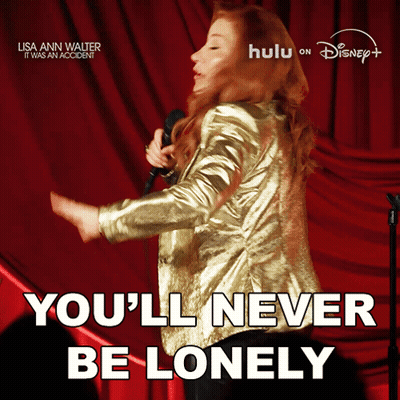 Woman Singing Into Microphone You'll Never Be Lonely GIF