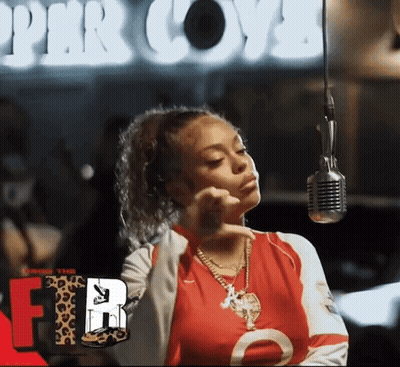 Woman Singing Into Microphone GIF