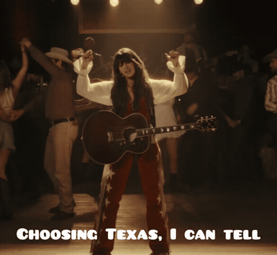 Woman Singing Playing Guitar Choosing Texas I Can Tell GIF