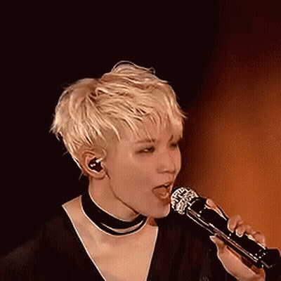Woman Singing Tongue Out Microphone GIF