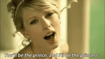 Woman Singing You'll Be The Prince And I'll Be The Princess GIF