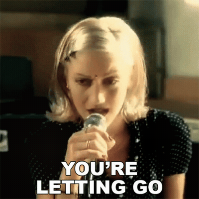 Woman Singing You're Letting Go Into Microphone GIF