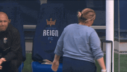 Woman Sit Down Cross Arms GIF