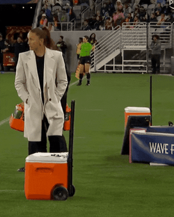 Woman Sit Down On Cooler Box GIF