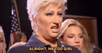 Woman Sits At Table Saying It's Called Domestic Violence GIF