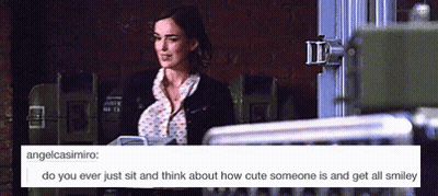 Woman Sitting and Thinking About Cuteness