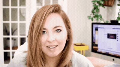 Woman Sitting At Computer Saying Sonic GIF