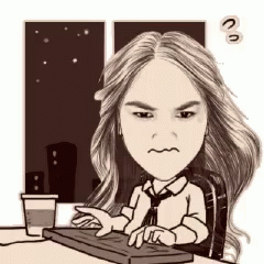 Woman Sitting At Desk Using Laptop GIF
