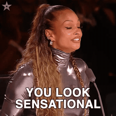 Woman Sitting At Microphone Saying You Look Sensational GIF