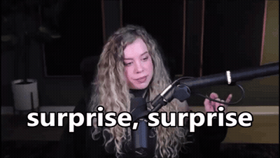 Woman Sitting At Microphone Surprise Surprise GIF