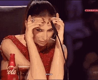Woman Sitting At Microphone With Coca Cola GIF