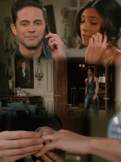 Woman Sitting At Table Saying It Hurts GIF