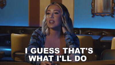 Woman Sitting At Table Saying That S What I Ll Do GIF