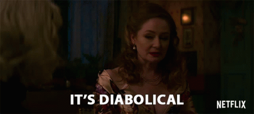 Woman Sitting At Table With And Not In The Good Way Netflix GIF