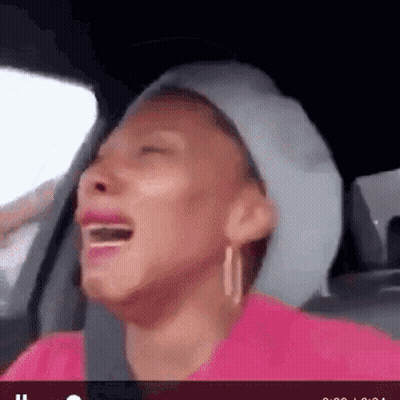 Woman Sitting In Car Crying GIF
