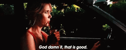 Woman Sitting In Car Holding Drink GIF