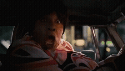 Woman Sitting In Car Surprised GIF