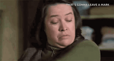 Woman Sitting In Chair Eyes Closed That's Gonna Leave A Mark GIF