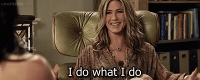 Woman Sitting In Chair I Do What I Do GIF