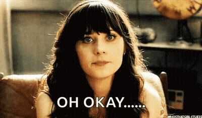 Woman Sitting In Chair Saying Oh Okay GIF
