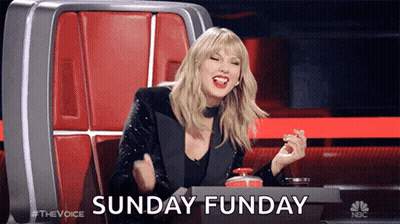 Woman Sitting In Chair Sunday Funday GIF